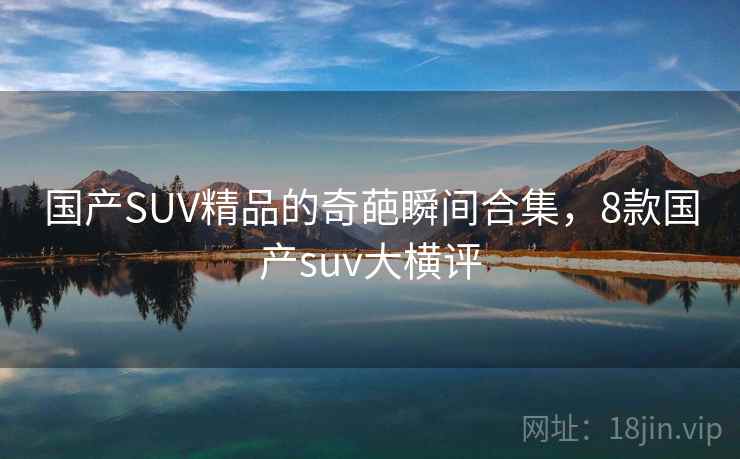 国产SUV精品的奇葩瞬间合集,8款国产suv大横评